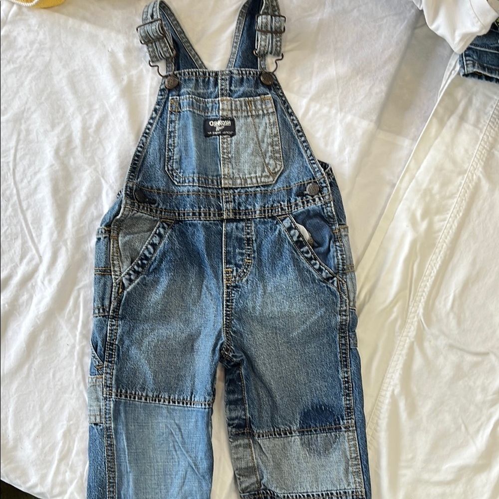 OshKosh B'gosh Patchwork Denim Overalls